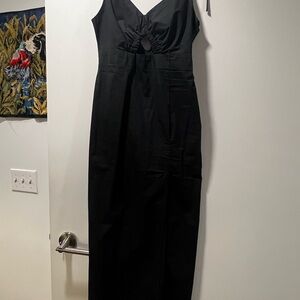 BNWT Topshop Cotton keyhole midi dress w slit